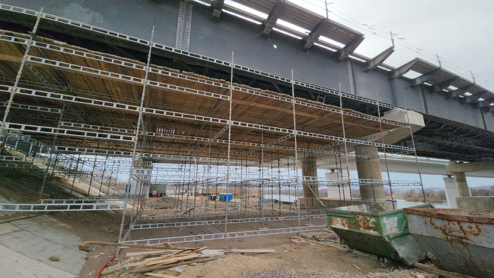 серпухов, строительство моста через оку, река ока, федеральная трасса М2,