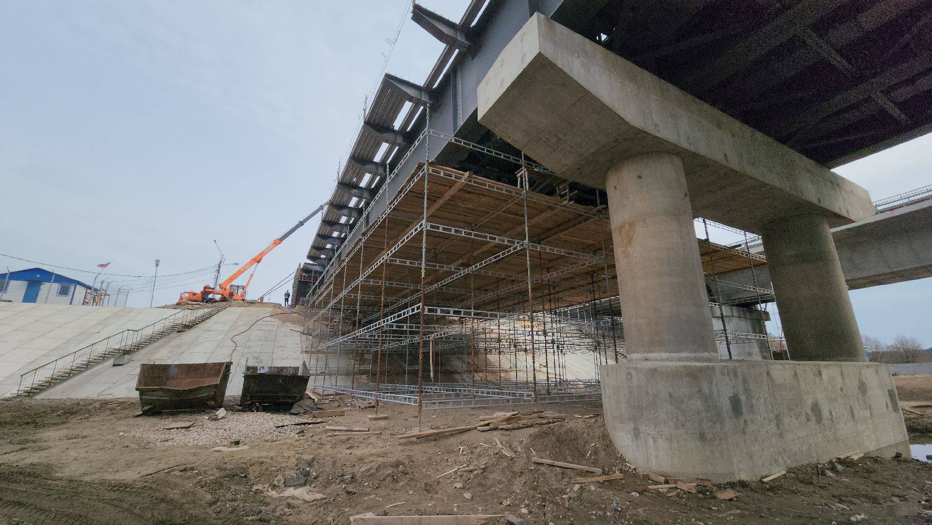 серпухов, строительство моста через оку, река ока, федеральная трасса М2,