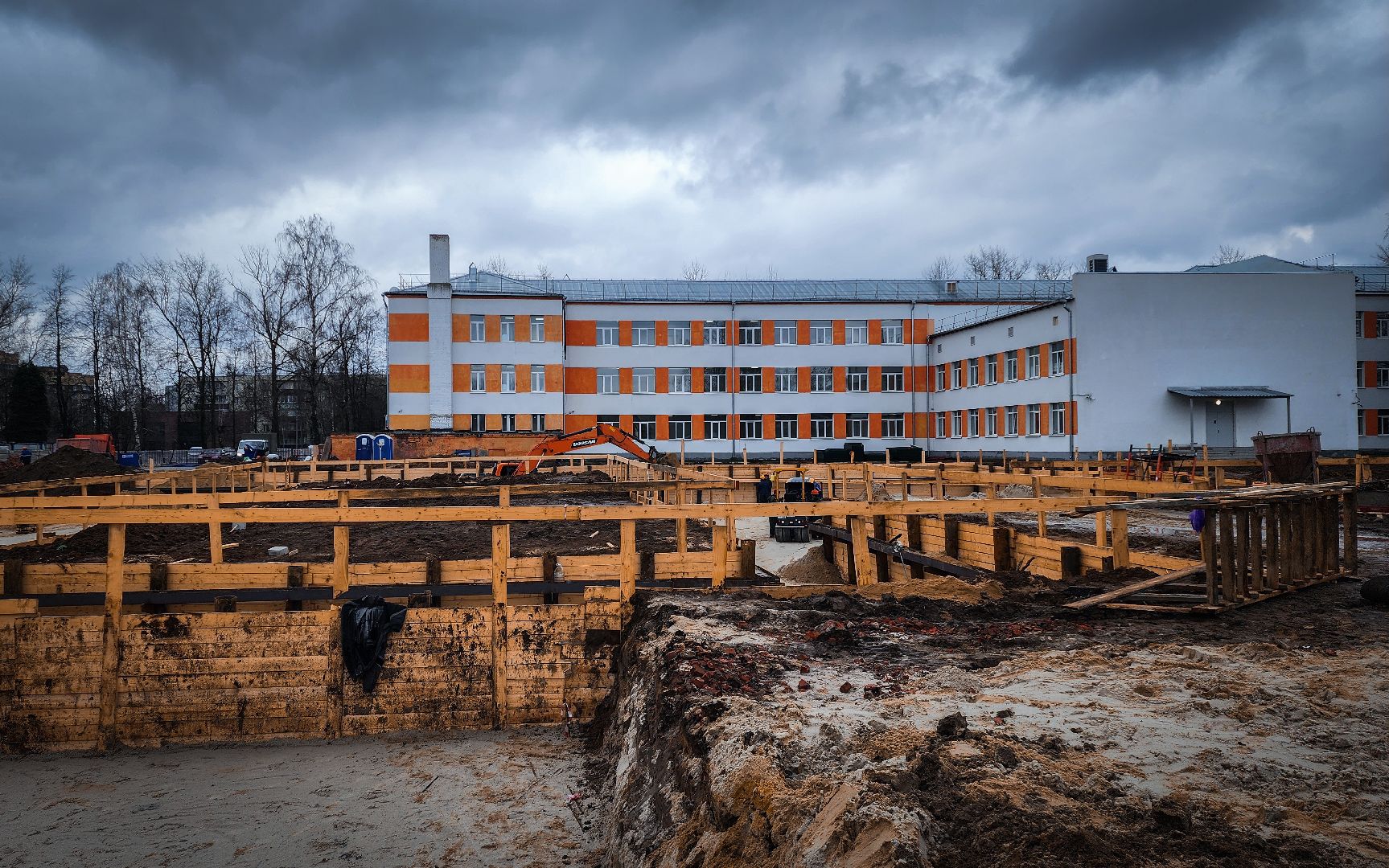 Бронницы, Строительство, Пристройка к лицею,