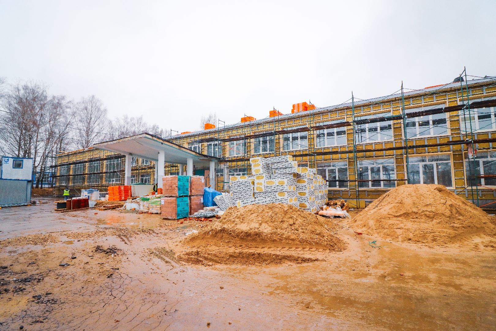 Клин, строительство, ремонт школы, образование,