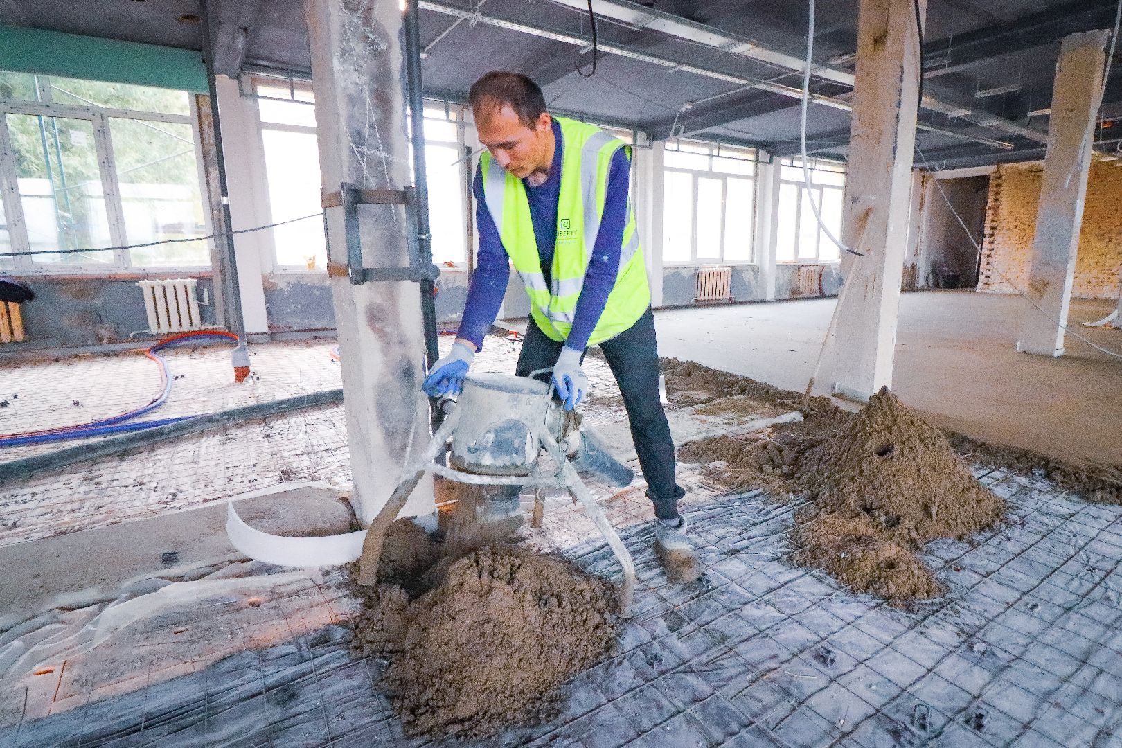 Клин, строительство, ремонт школы, образование,