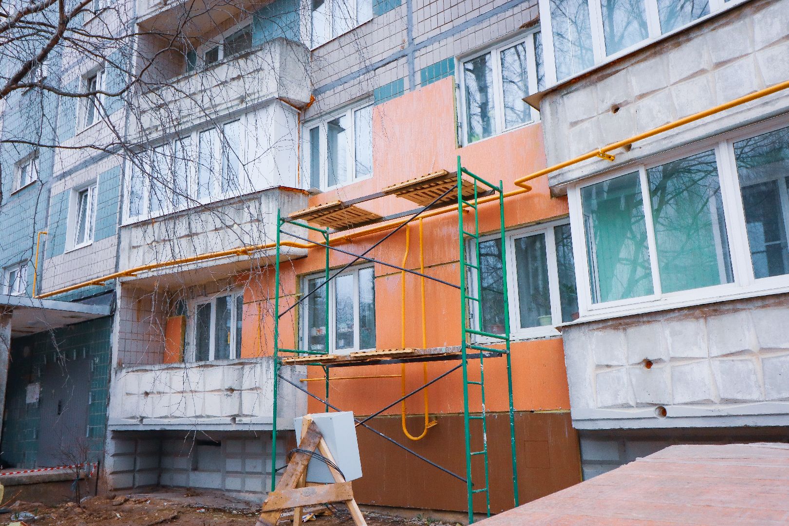 Клин, ремонт дома, ЖКХ, утепление фасада мкд,