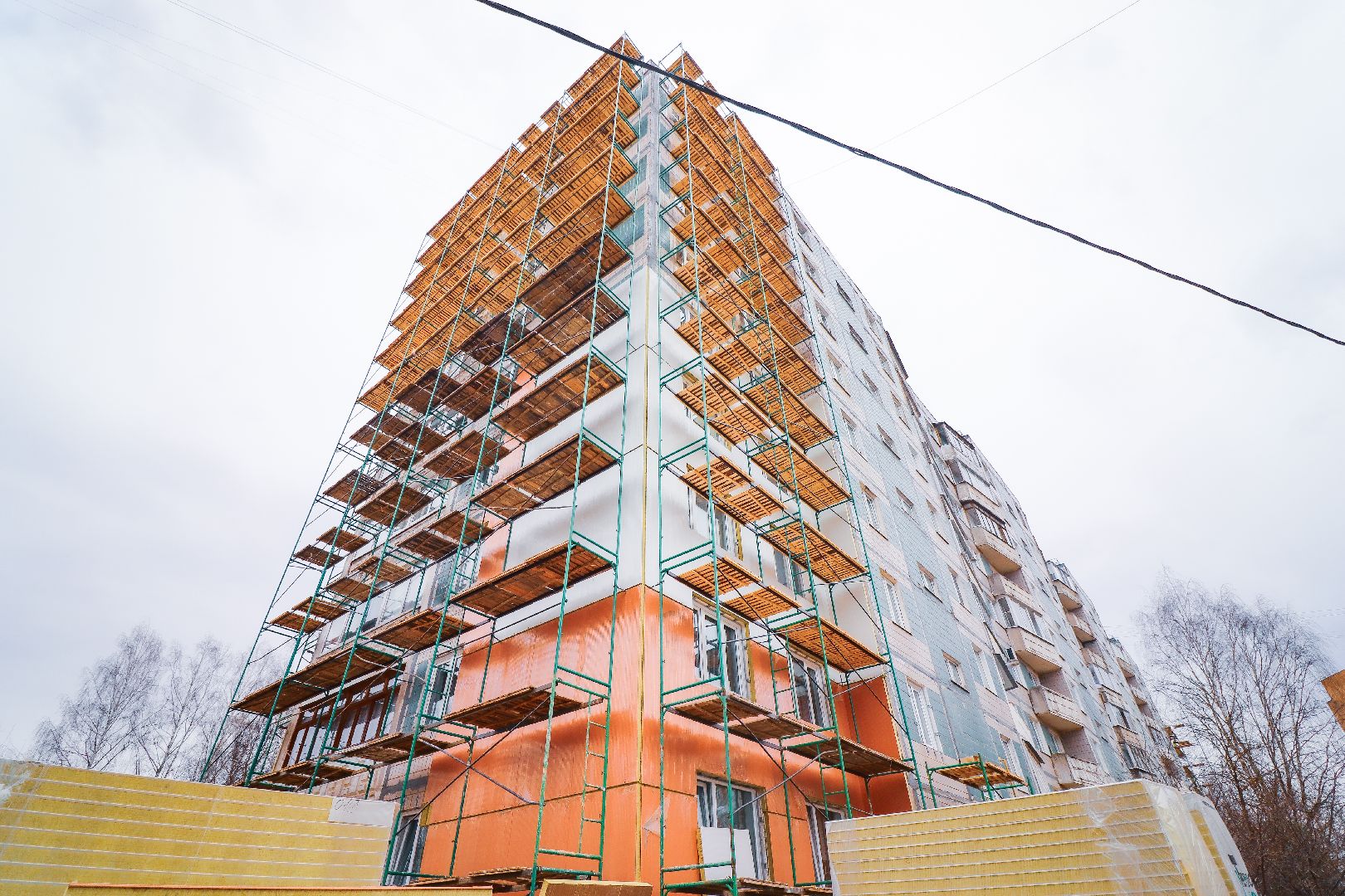 Клин, ремонт дома, ЖКХ, утепление фасада мкд,