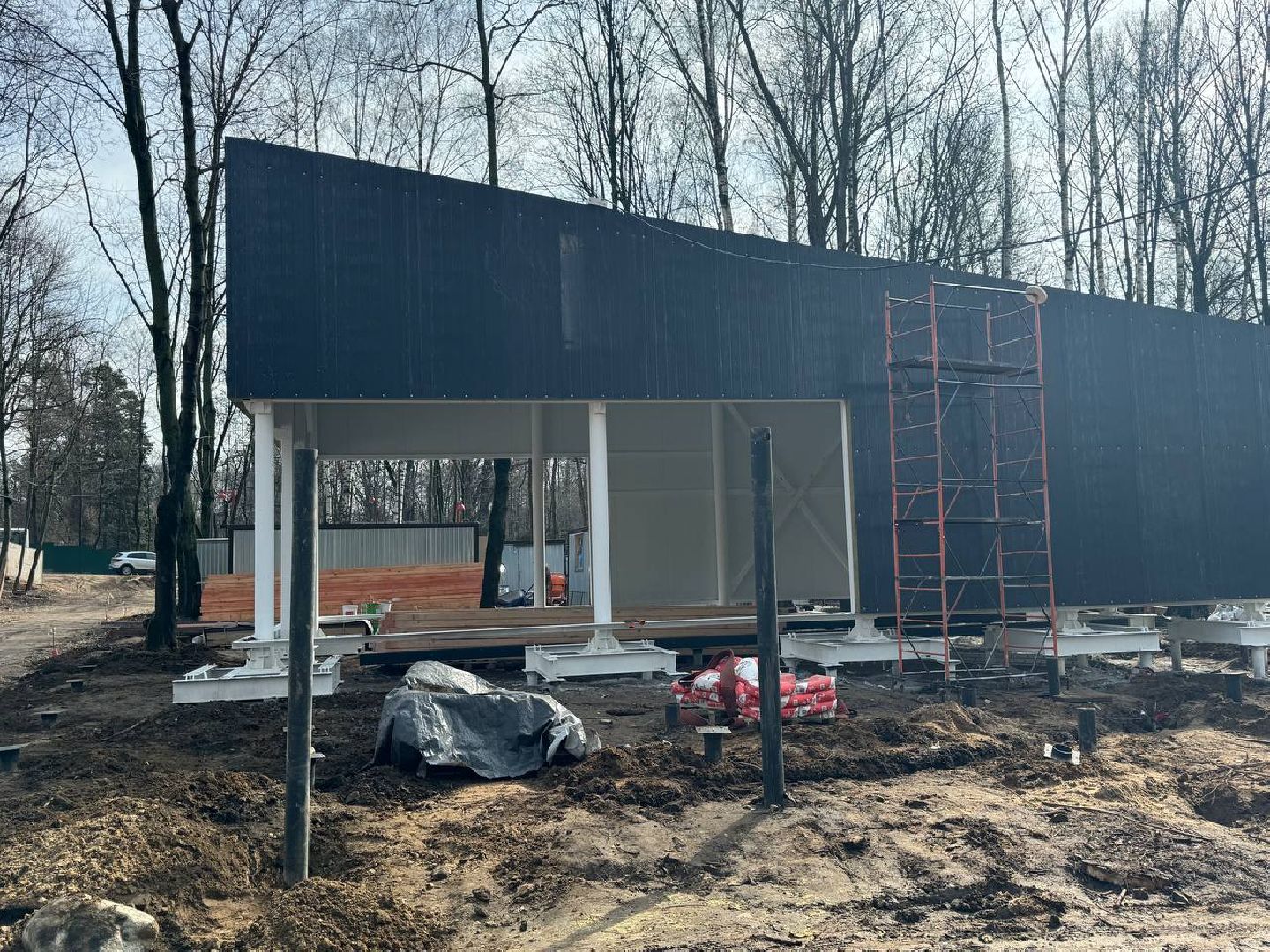 кучинский лесопарк, благоуствойство, кафе,