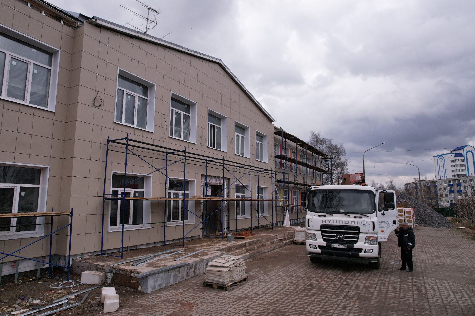 видео с коптера,капремонт центра образования 23 в богородском городском округе,