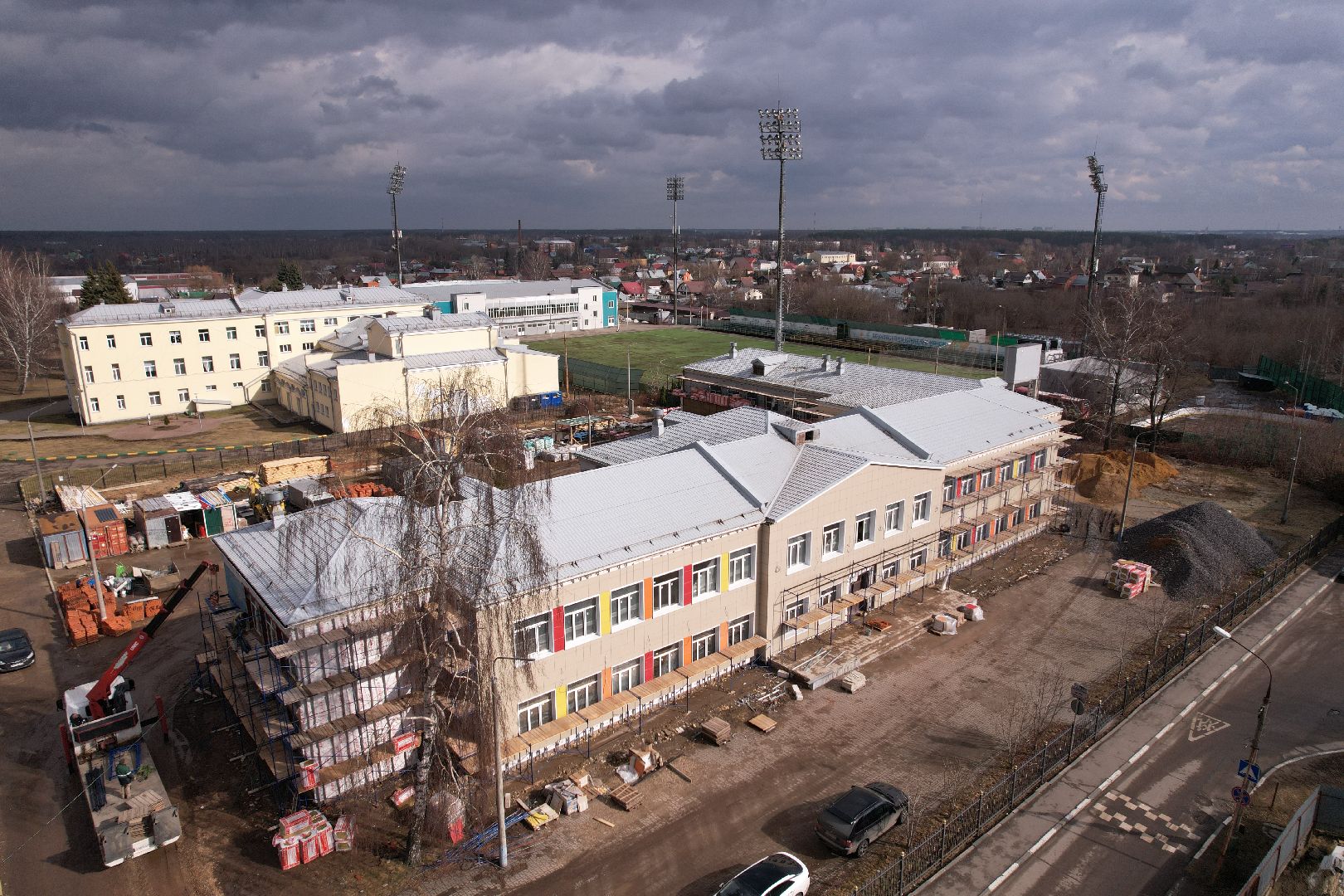 видео с коптера,капремонт центра образования 23 в богородском городском округе,