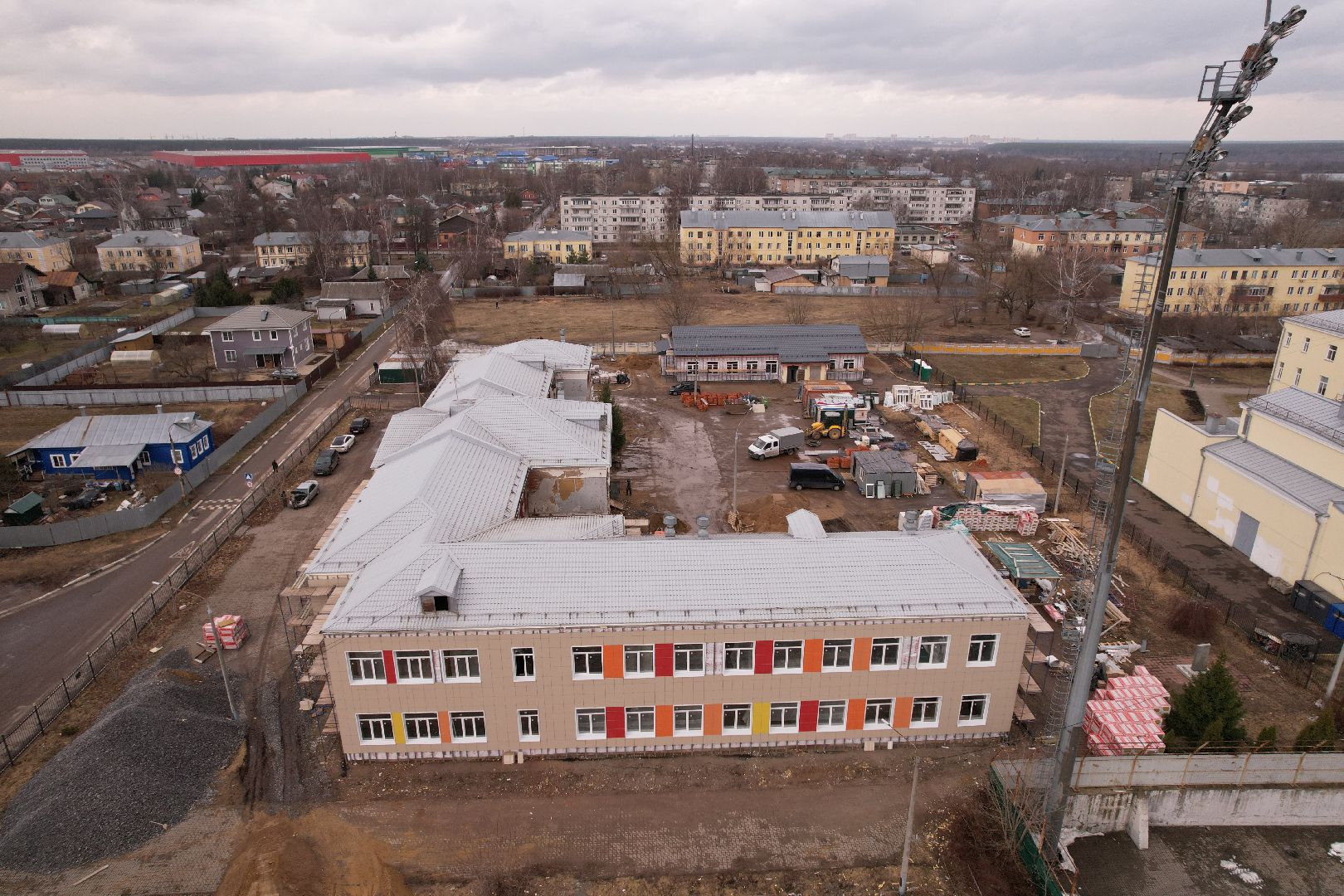видео с коптера,капремонт центра образования 23 в богородском городском округе,