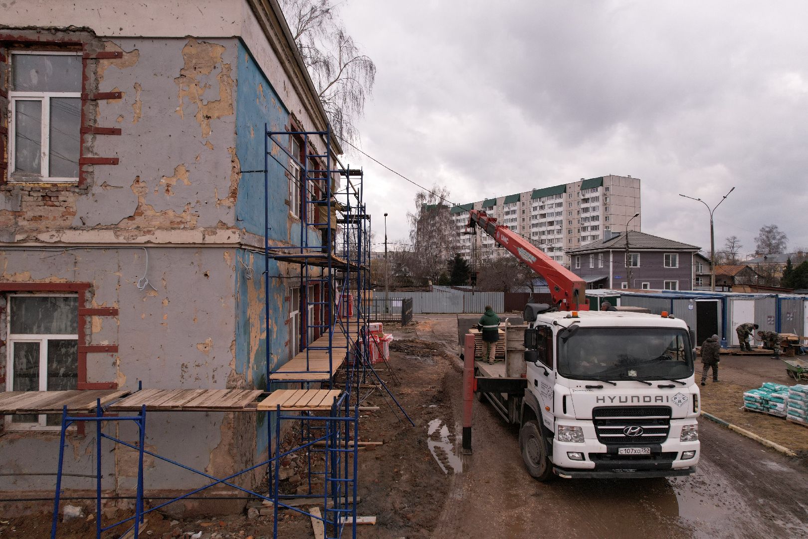 видео с коптера,капремонт центра образования 23 в богородском городском округе,