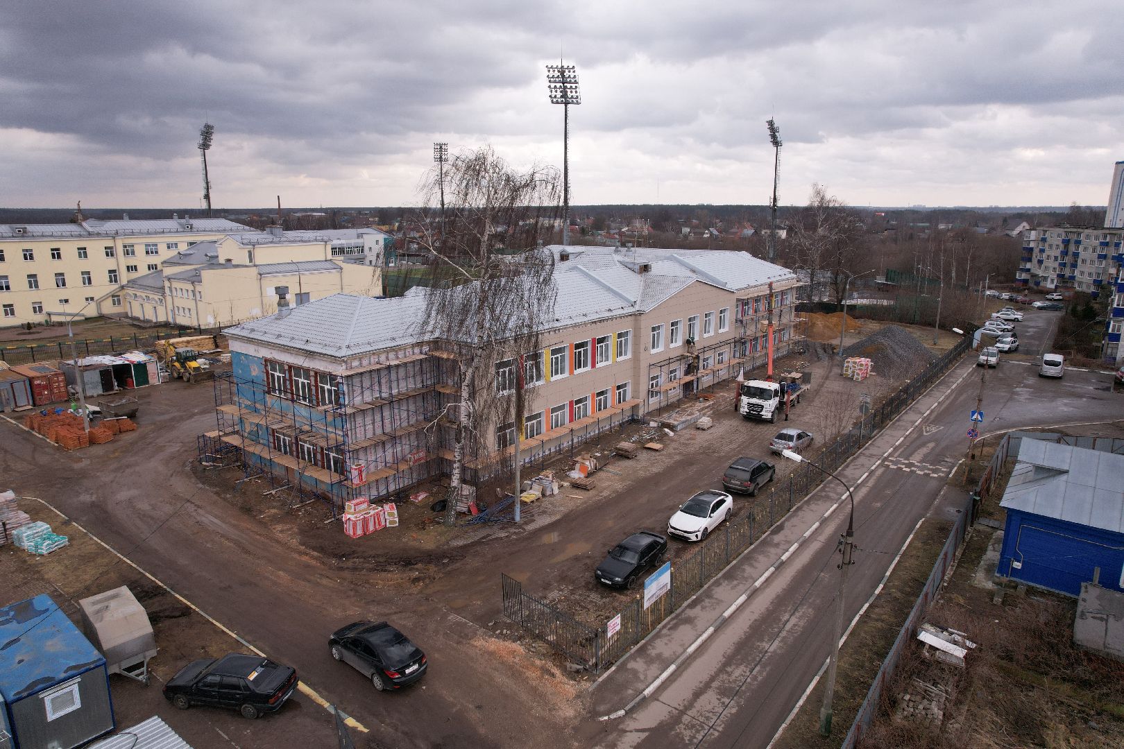 видео с коптера,капремонт центра образования 23 в богородском городском округе,