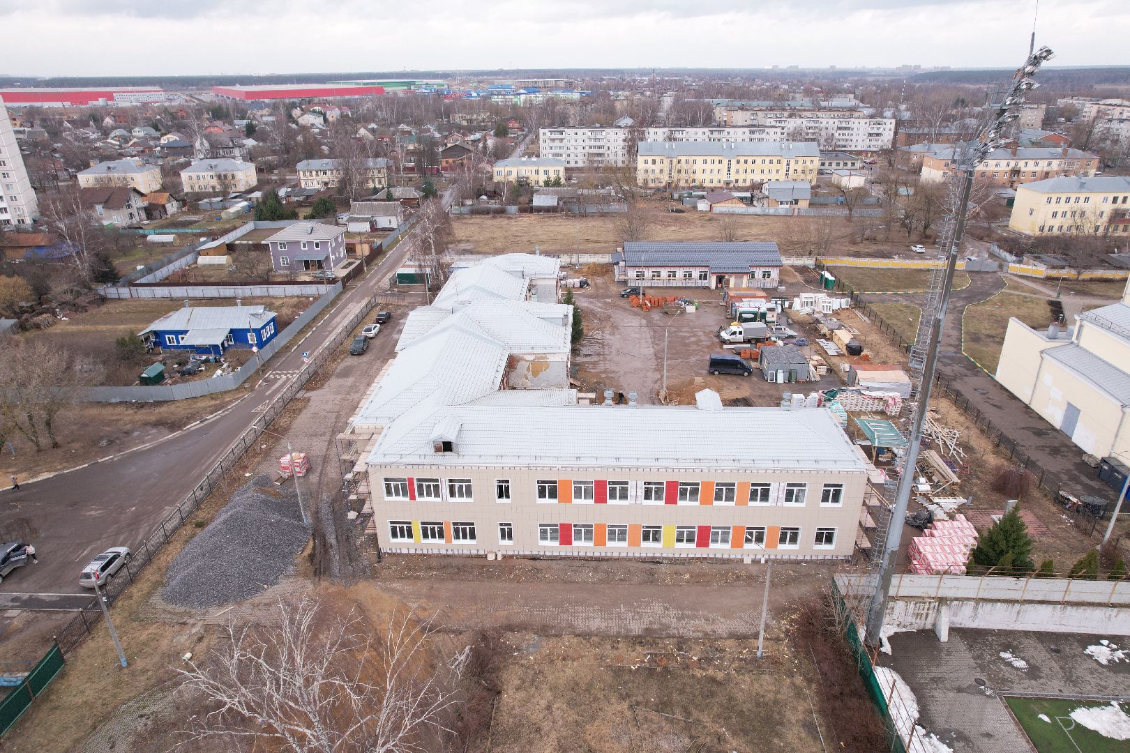 видео с коптера,капремонт центра образования 23 в богородском городском округе,