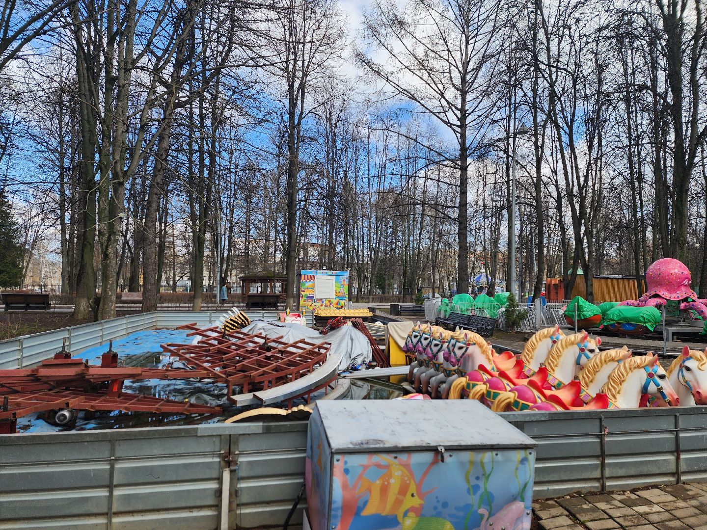 королёв, парки подмосковья, благоустройство, аттракционы,
