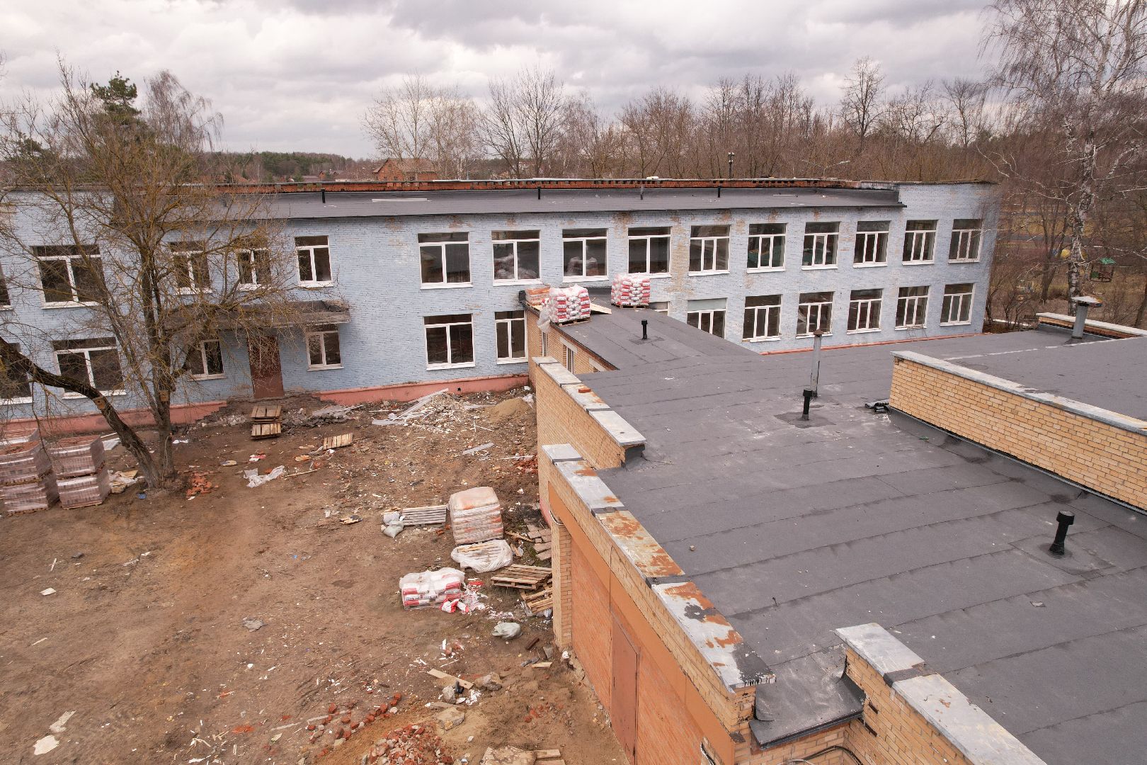 видео с коптера, капремонт детского сада 35 в богородском округе,