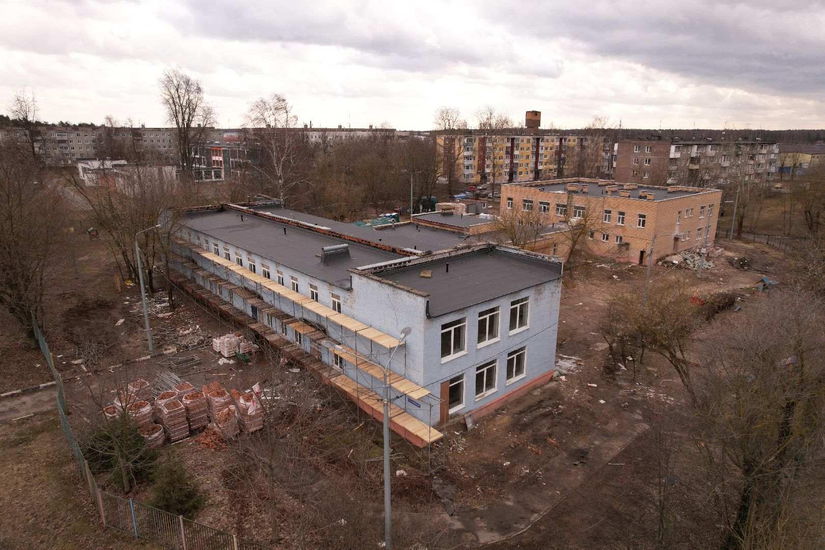 видео с коптера, капремонт детского сада 35 в богородском округе,