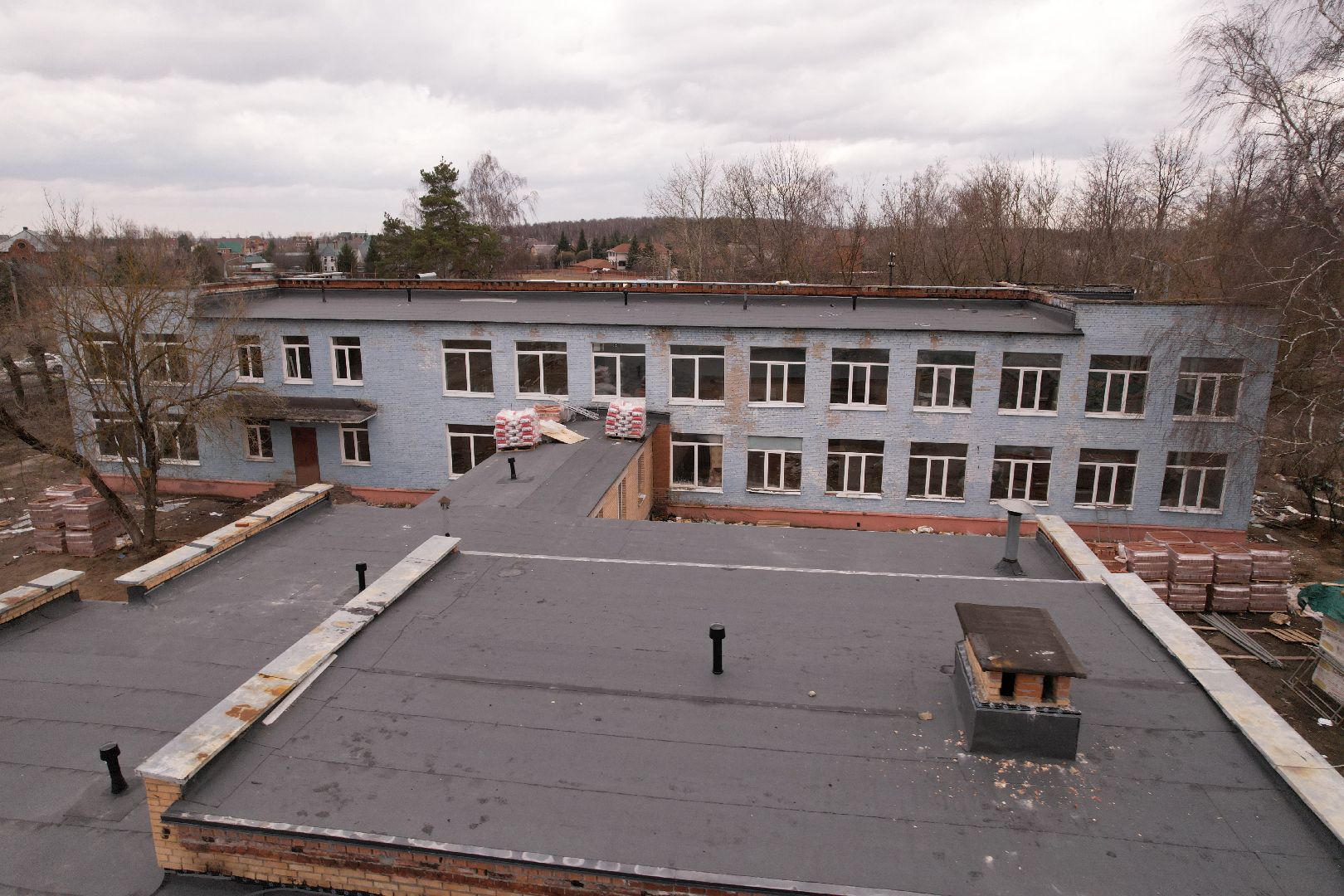 видео с коптера, капремонт детского сада 35 в богородском округе,