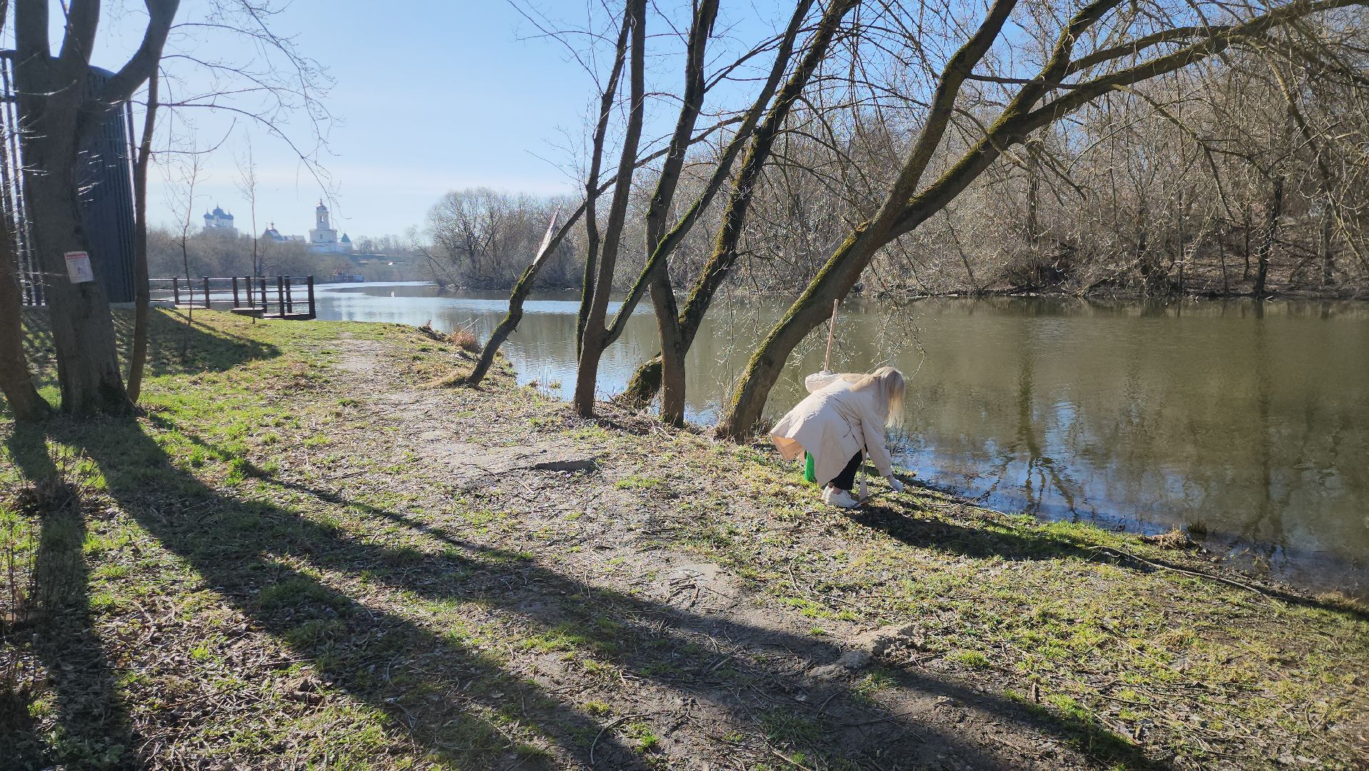 серпухов, подмосковье, субботник, река Нара,