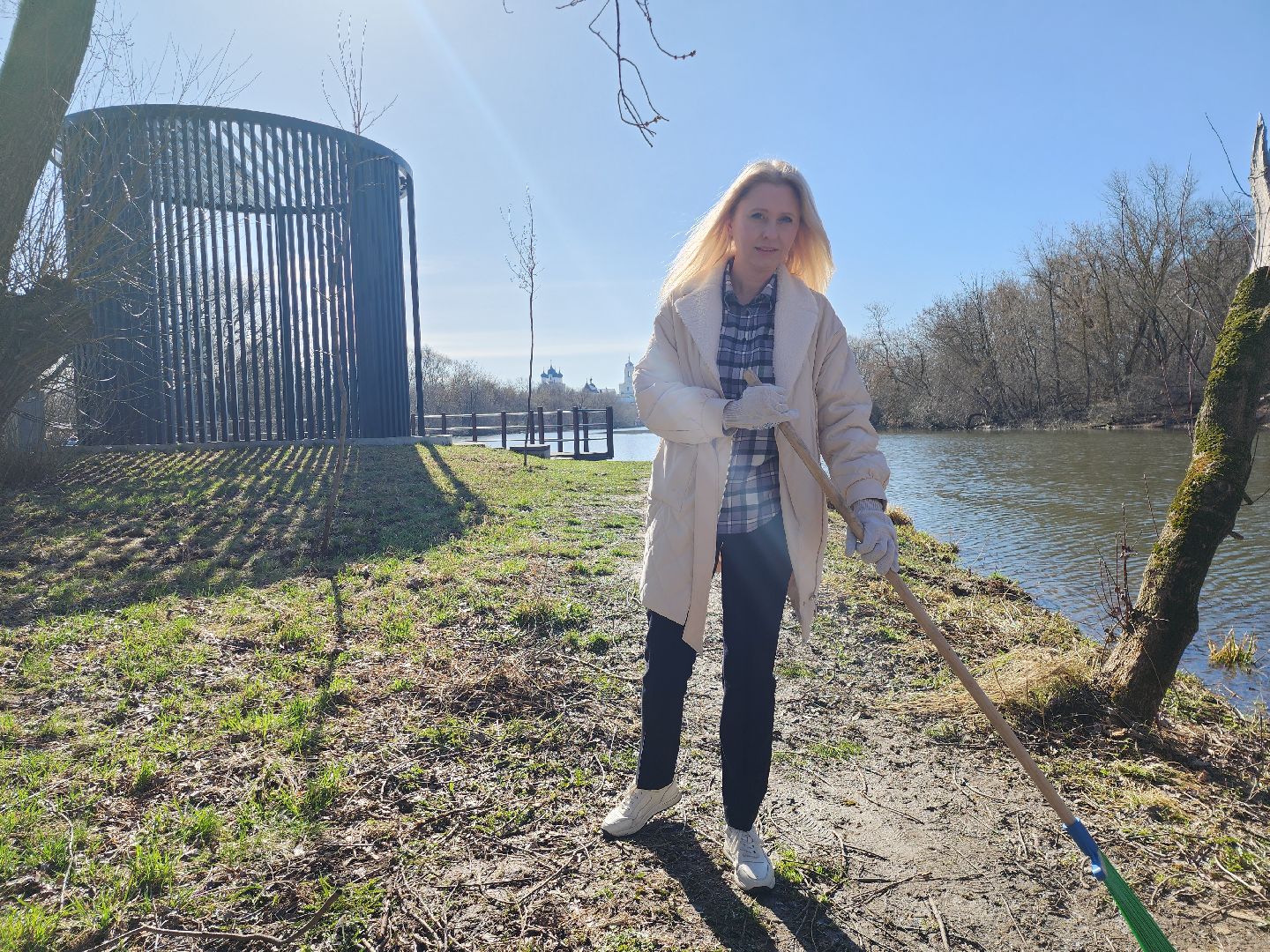 серпухов, подмосковье, субботник, река Нара,