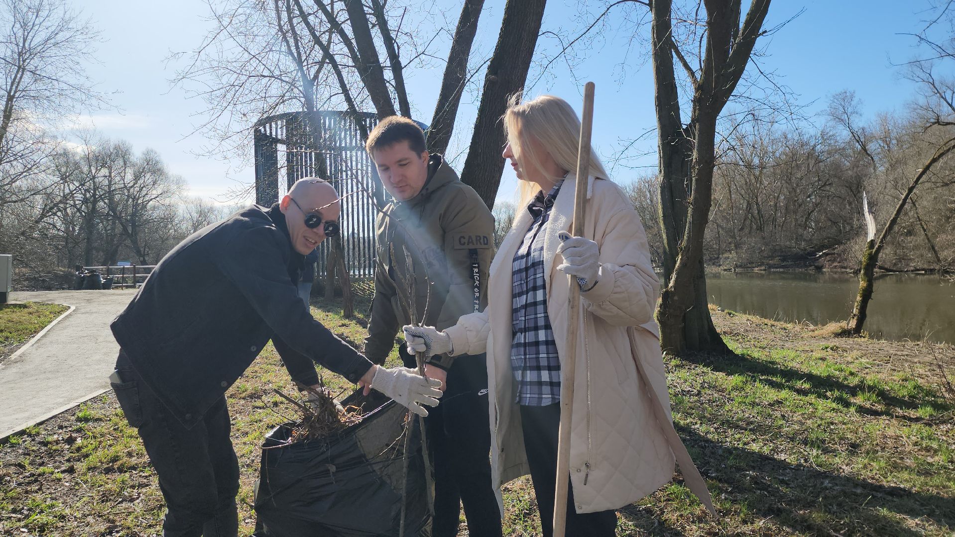 серпухов, подмосковье, субботник, река Нара,