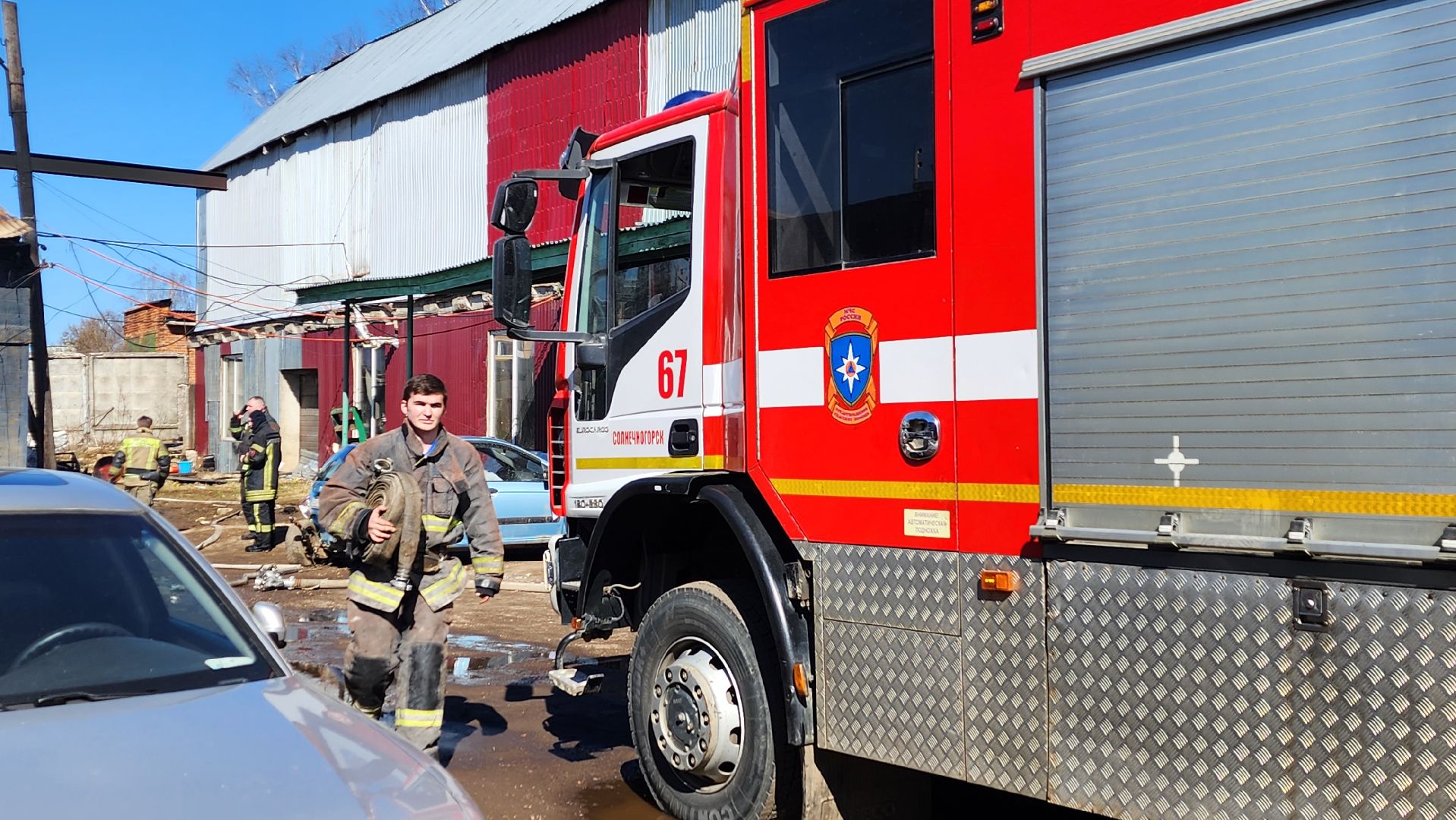 солнечногорск, чп, пожар, улица тельнова,