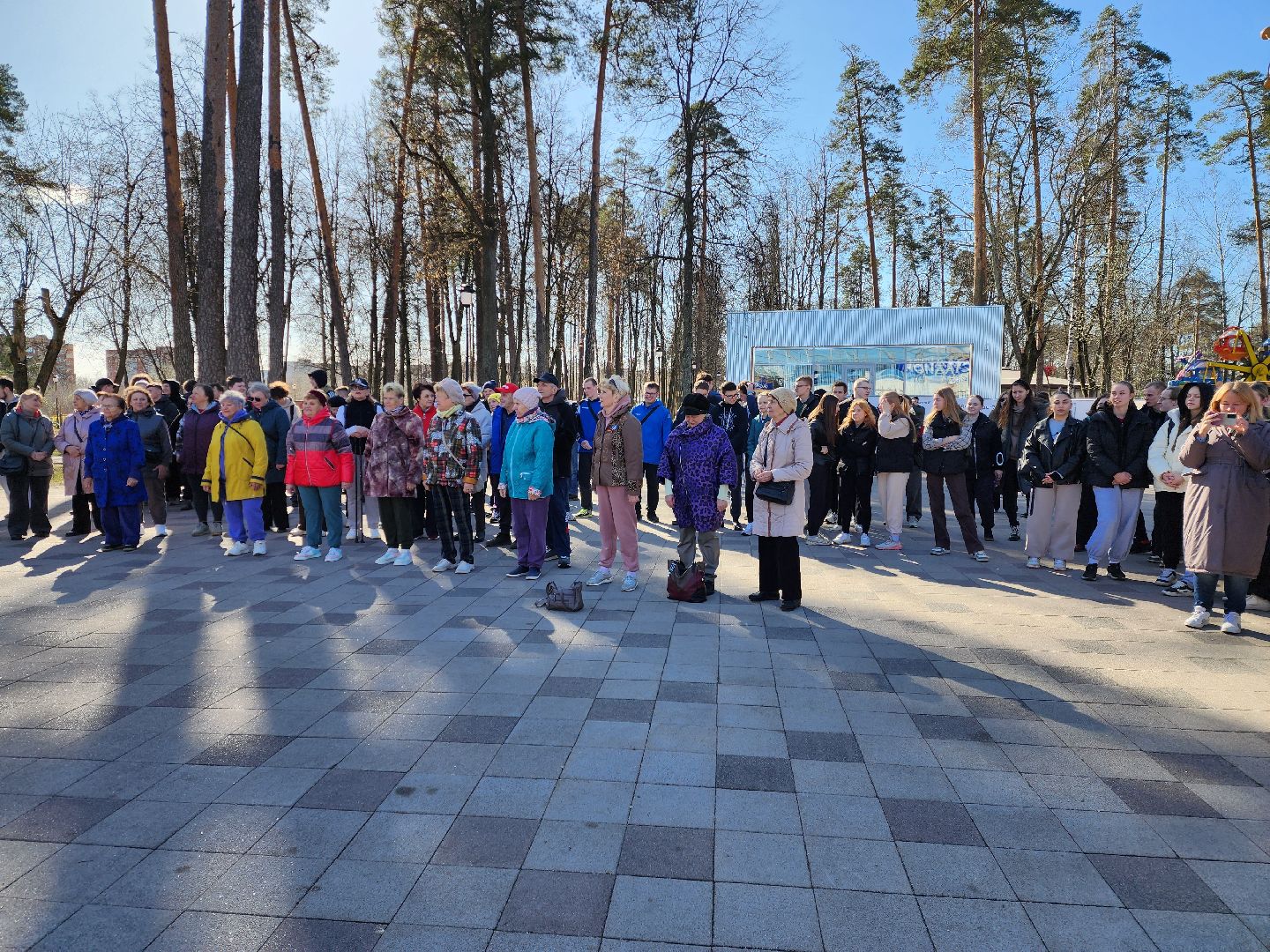 раменское, спорт, день здоровья, утренняя зарядка в парке,