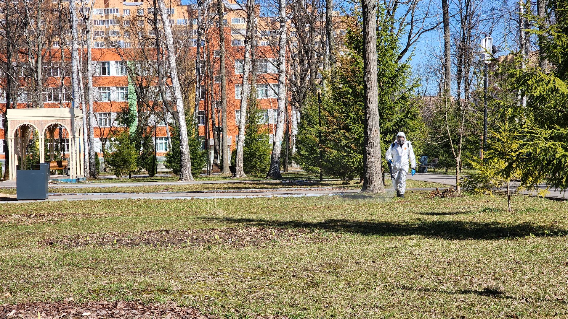 ступино, парки подмосковья, обработка от клещей,