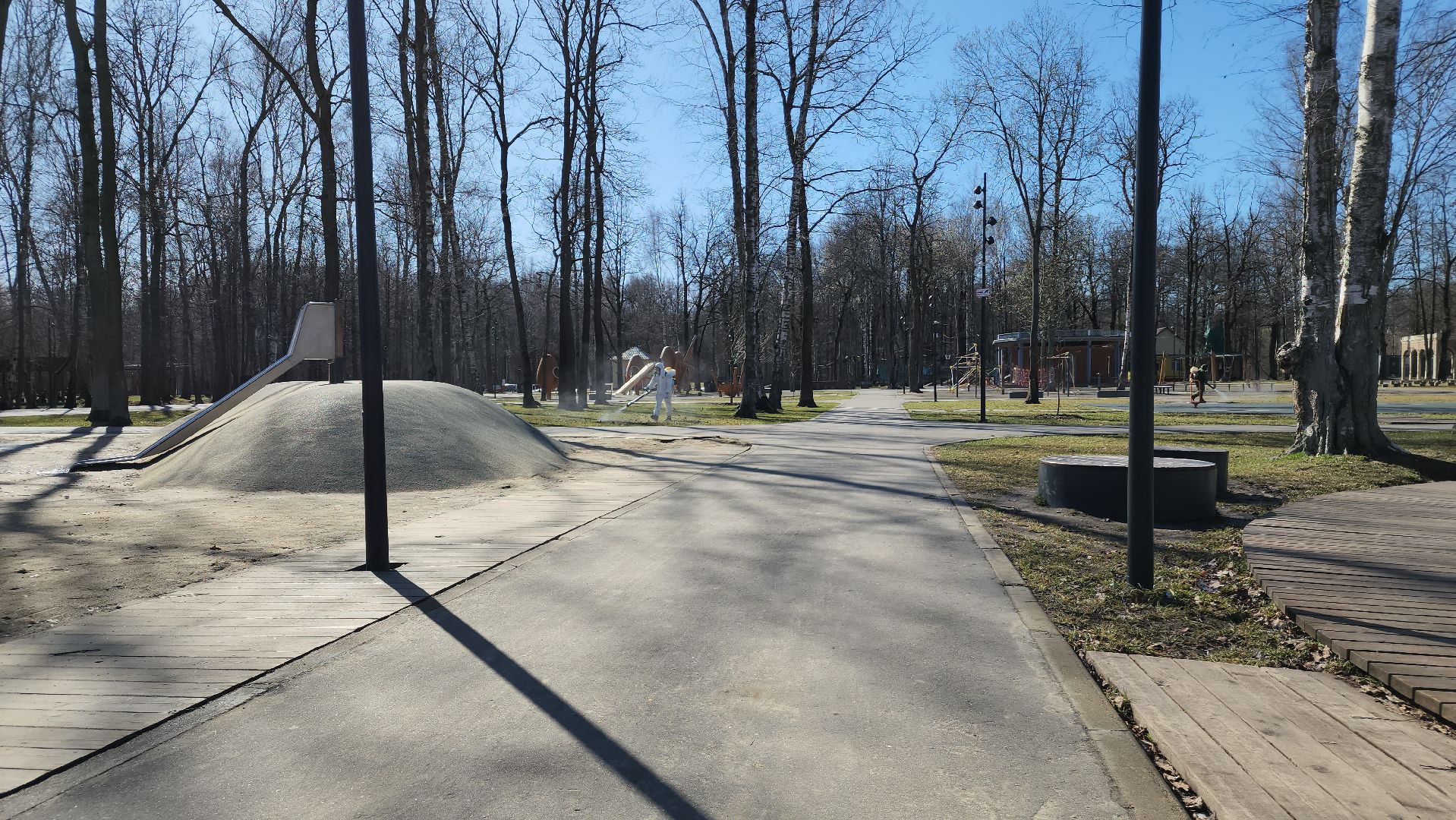 ступино, парки подмосковья, обработка от клещей,