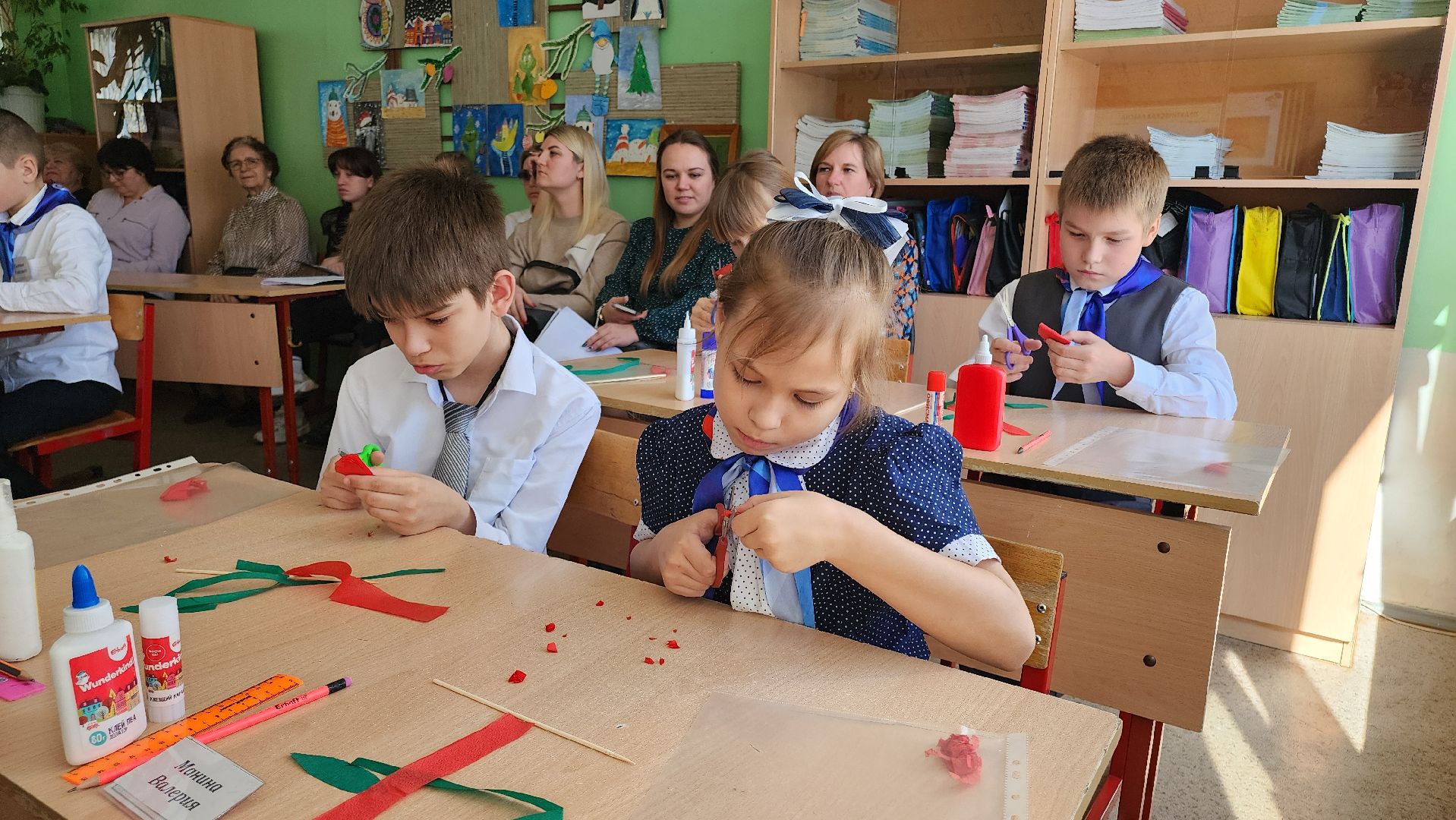 кашира, школа, мастер-класс, открытый урок, образование, год защитника отечества, вов, день победы,