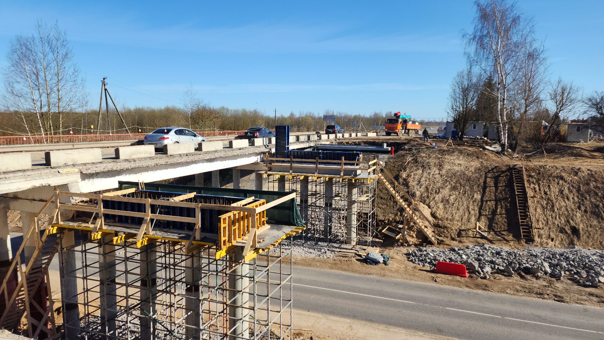волоколамск, дороги подмосковья, ремонт путепровода,