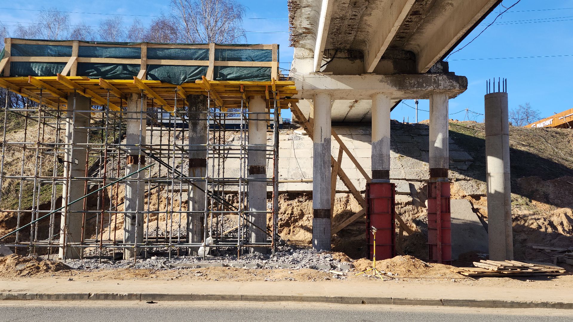 волоколамск, дороги подмосковья, ремонт путепровода,