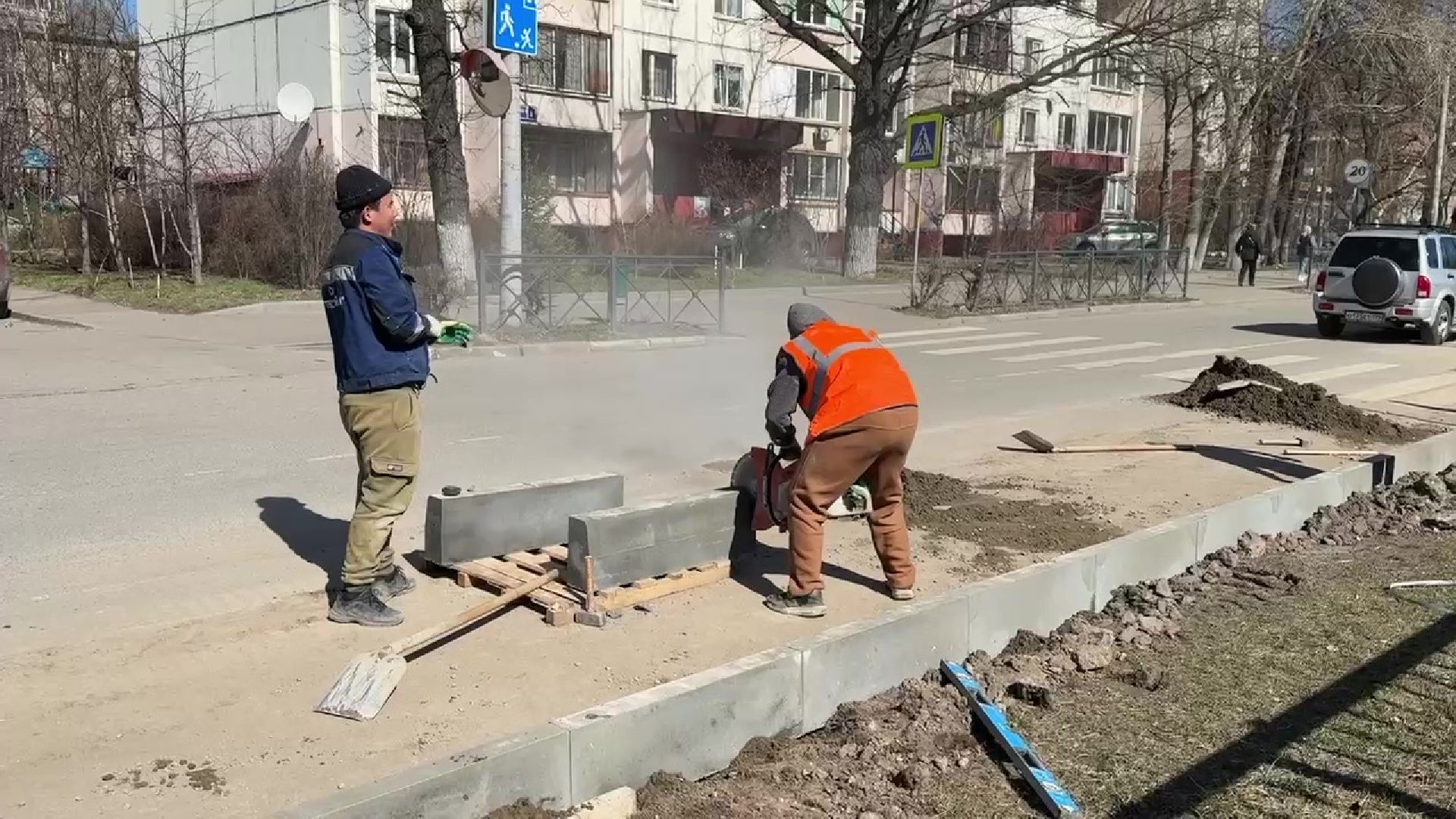 реутов, благоустройство, бордюры, опалубка,