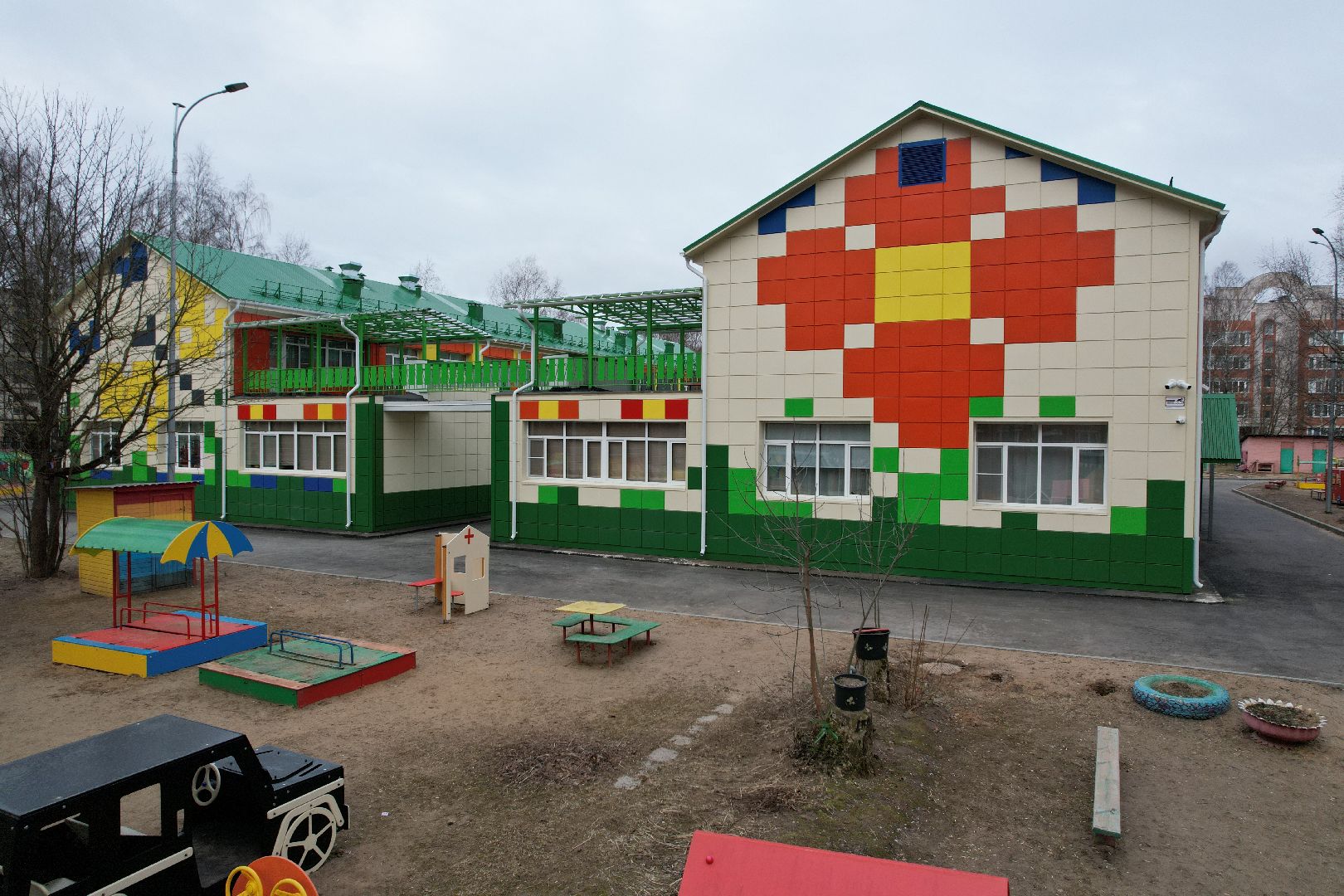 капремонт детского сада аленка в талдоме, видео с коптера,