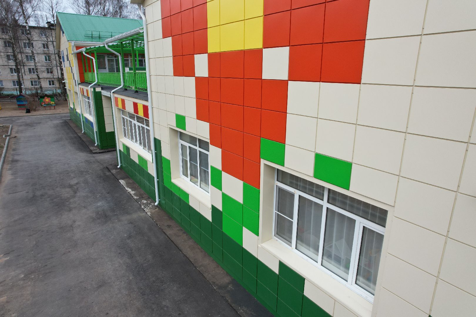 капремонт детского сада аленка в талдоме, видео с коптера,