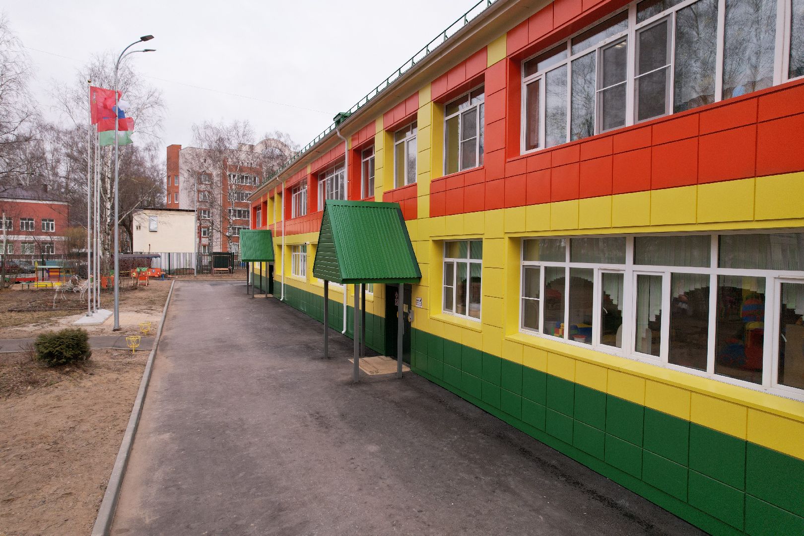 капремонт детского сада аленка в талдоме, видео с коптера,