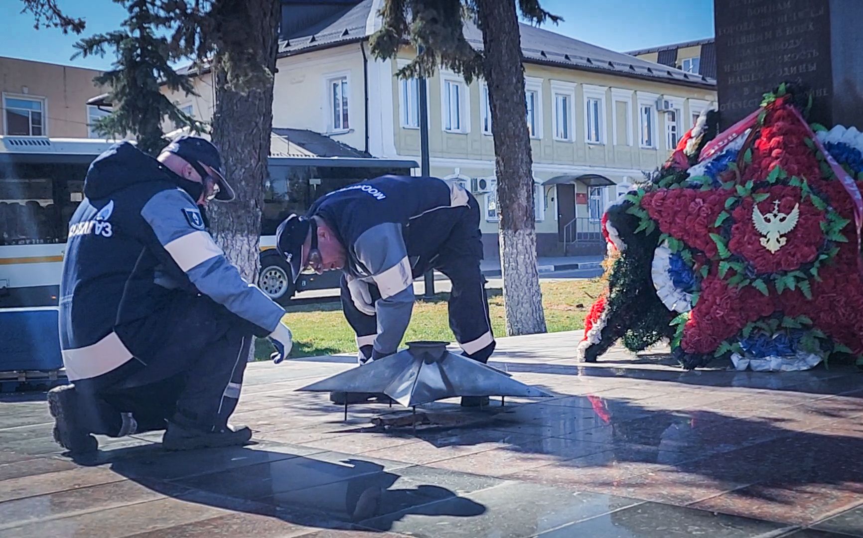 Бронницы, Техобслуживание Вечного огня, Площадь имени Тимофеева,