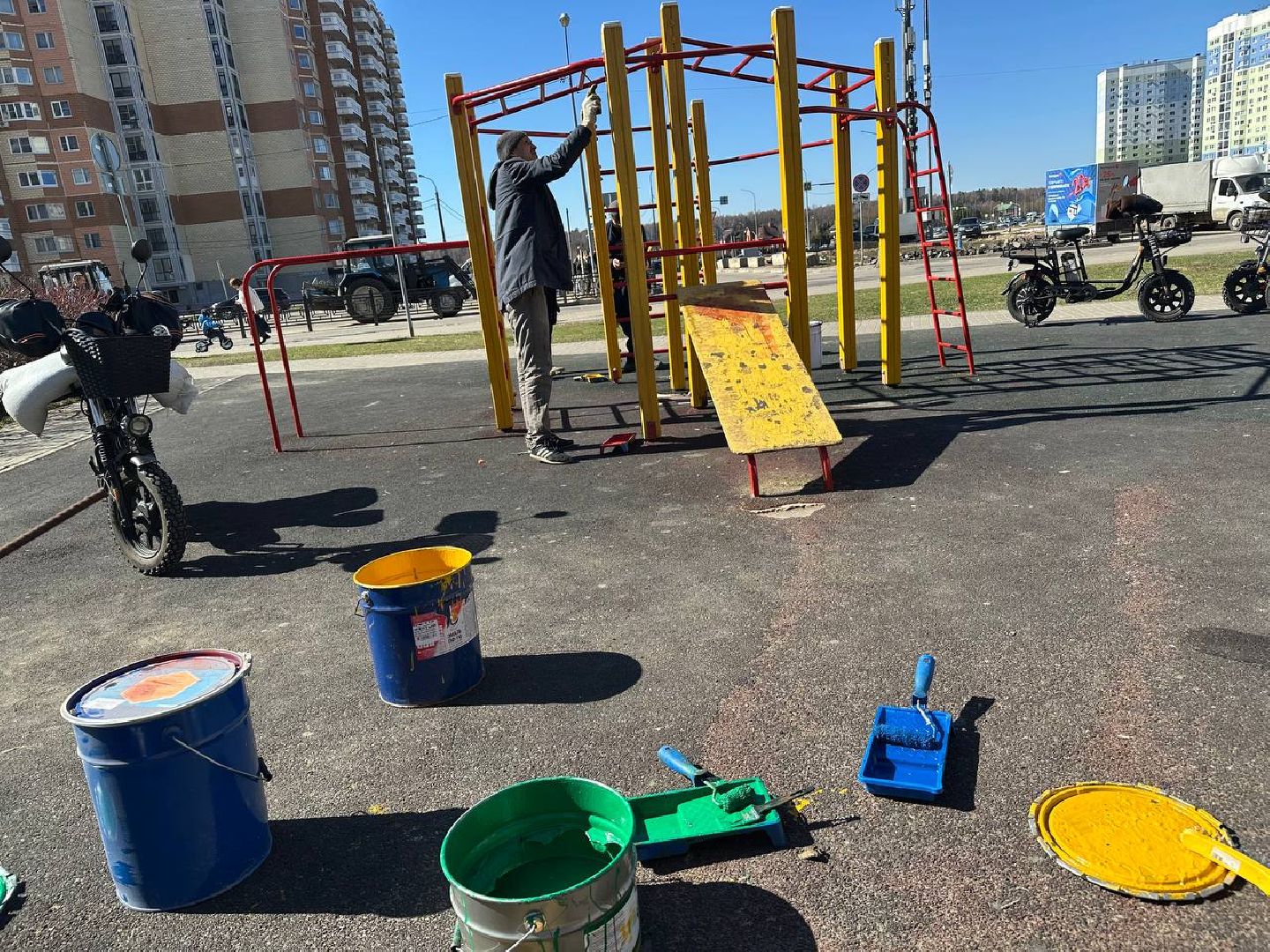 ремонт детских площадок, домодедово,