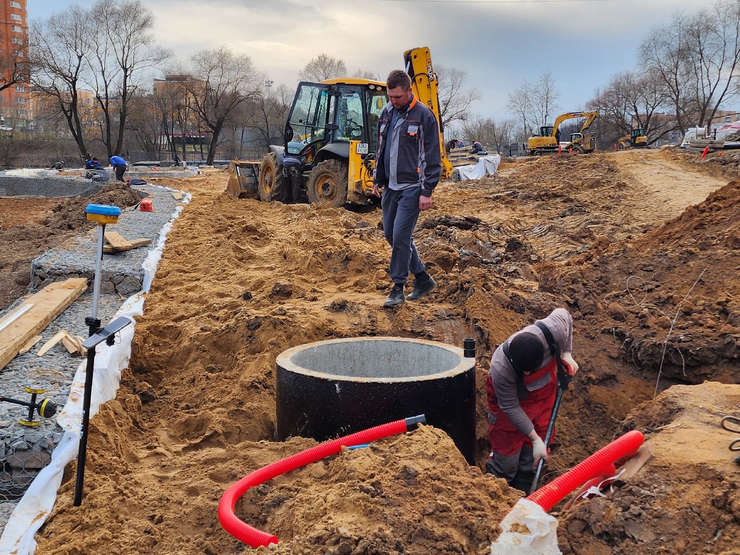 Чехов, улица Береговая, река теребенка, набережная, благоустройство, реконструкция, строительство, ливневая канализация, ливневка, инженерные сети,