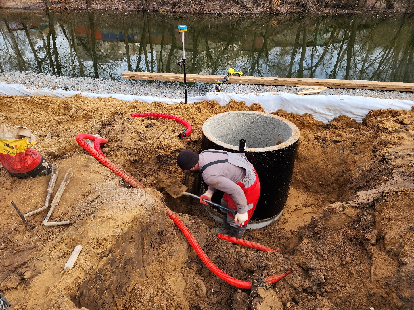 Чехов, улица Береговая, река теребенка, набережная, благоустройство, реконструкция, строительство, ливневая канализация, ливневка, инженерные сети,