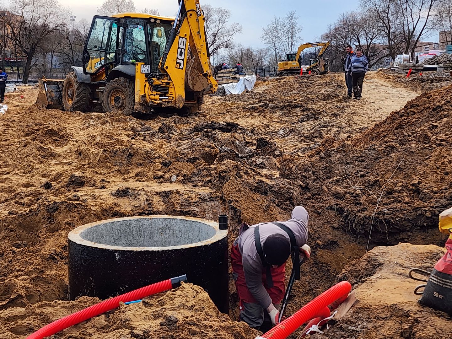 Чехов, улица Береговая, река теребенка, набережная, благоустройство, реконструкция, строительство, ливневая канализация, ливневка, инженерные сети,