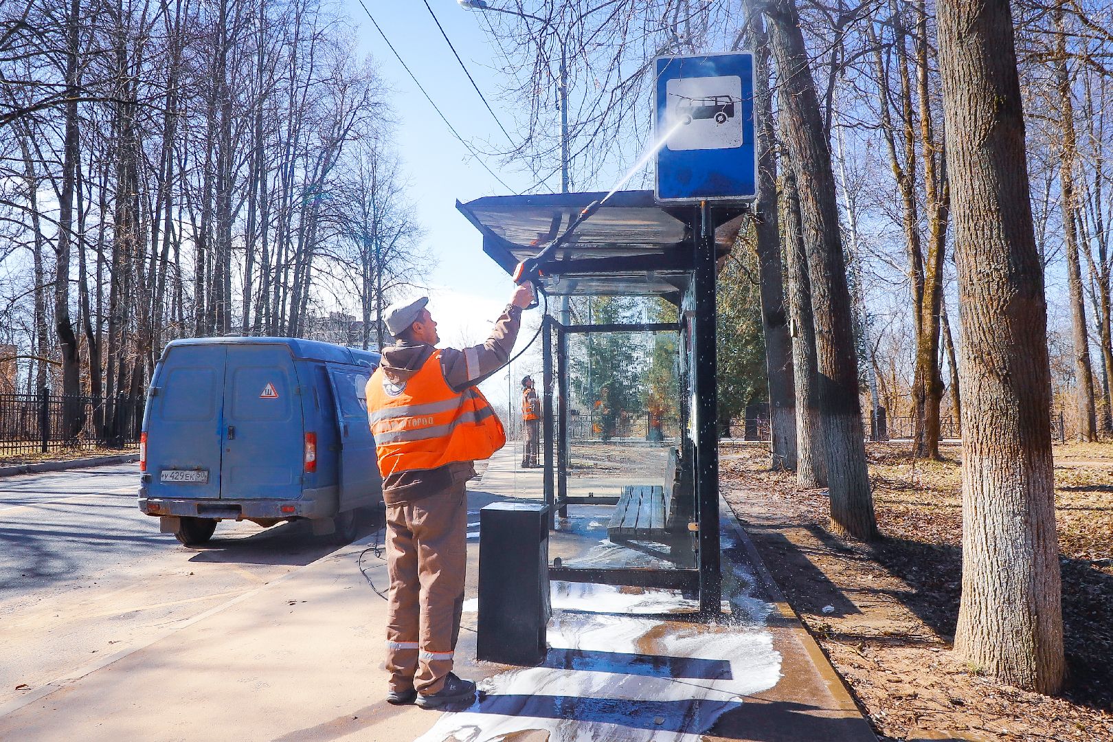 Клин, общество, ЖКХ, дороги, мойка остановок,