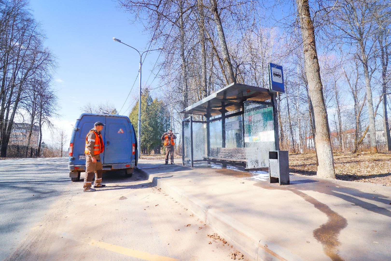 Клин, общество, ЖКХ, дороги, мойка остановок,