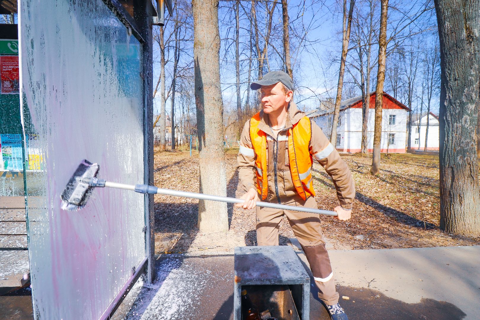 Клин, общество, ЖКХ, дороги, мойка остановок,