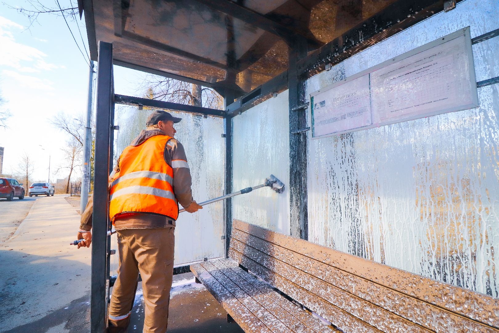 Клин, общество, ЖКХ, дороги, мойка остановок,