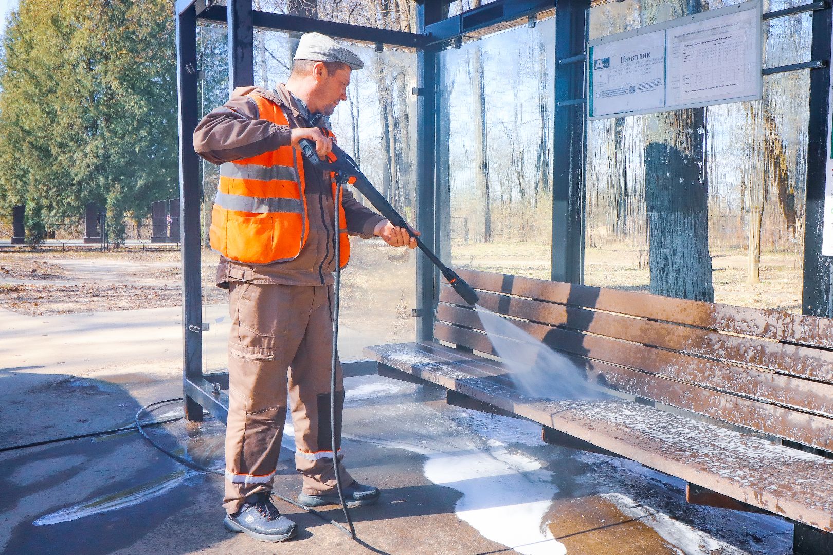 Клин, общество, ЖКХ, дороги, мойка остановок,