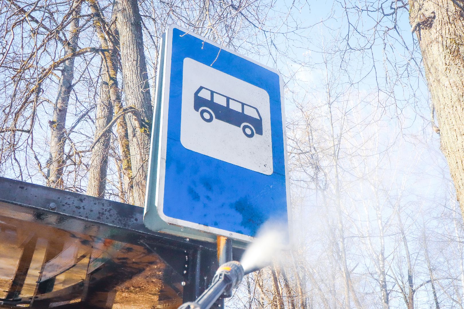 Клин, общество, ЖКХ, дороги, мойка остановок,