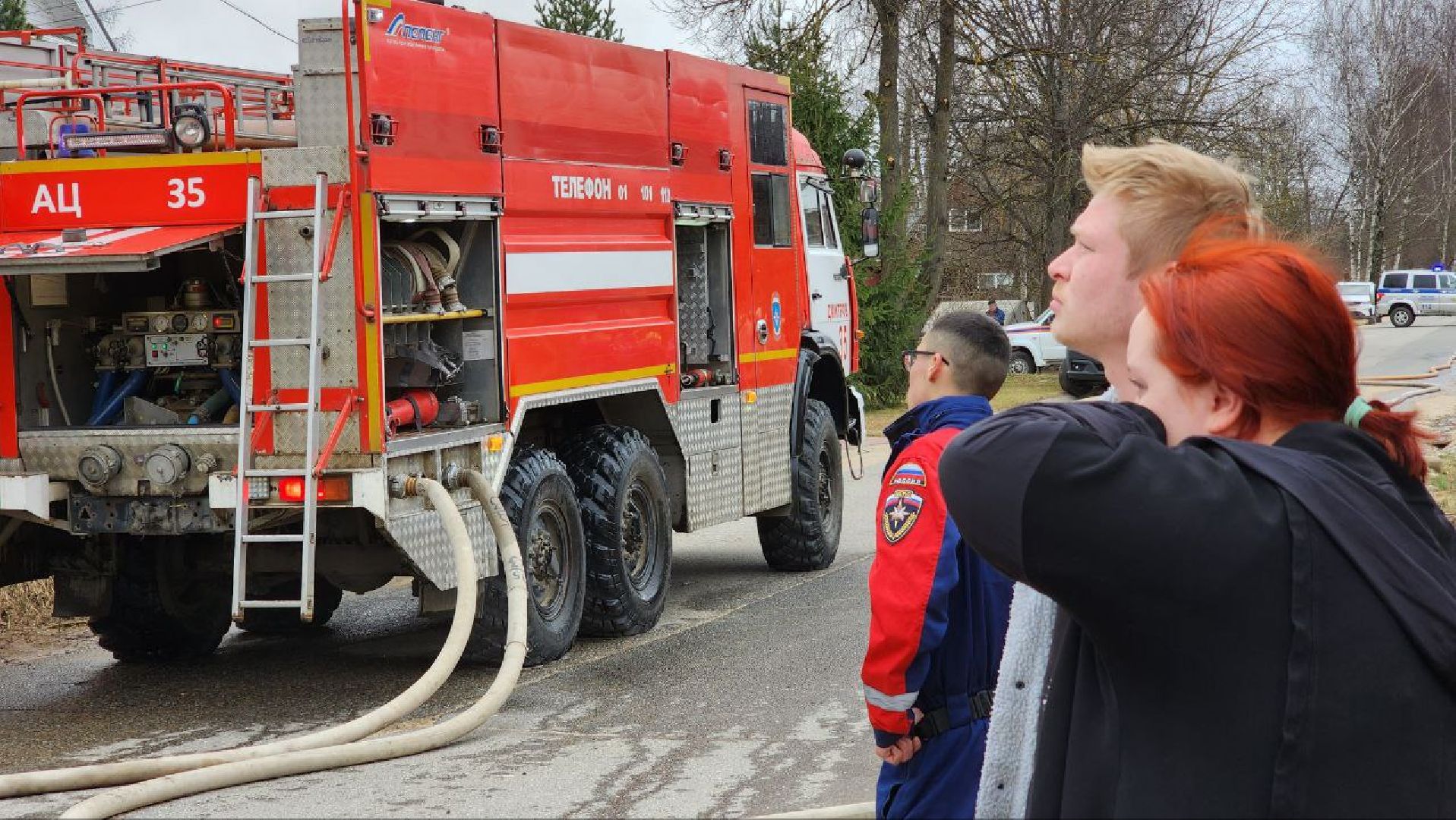 дмитров, пожар, чп на улице аллейная,