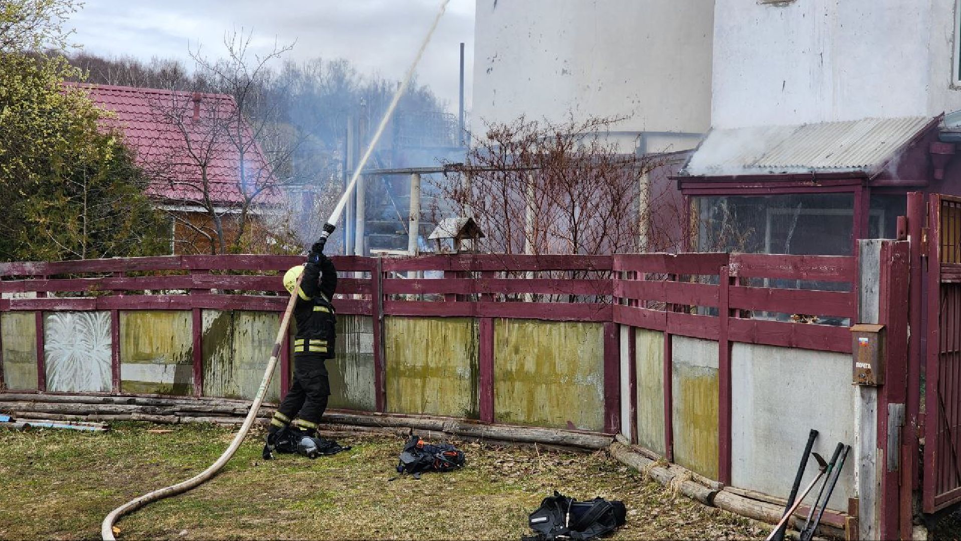 дмитров, пожар, чп на улице аллейная,