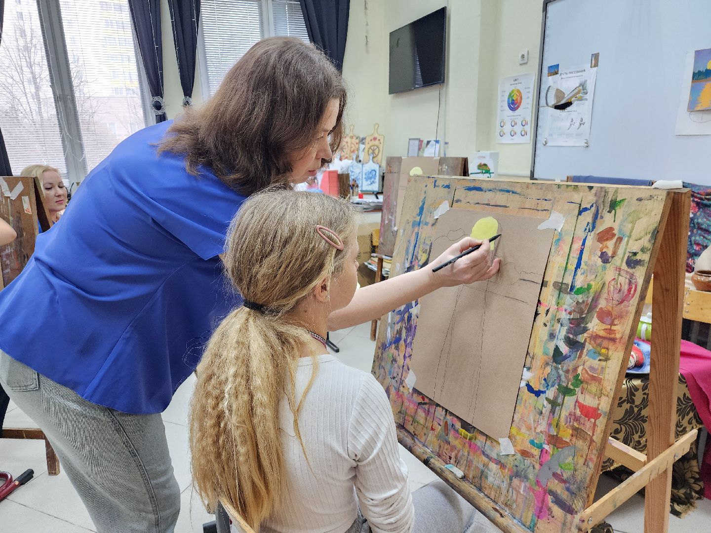 фрязино, семьи участников сво, арт-терапия, художники, мастер-класс,