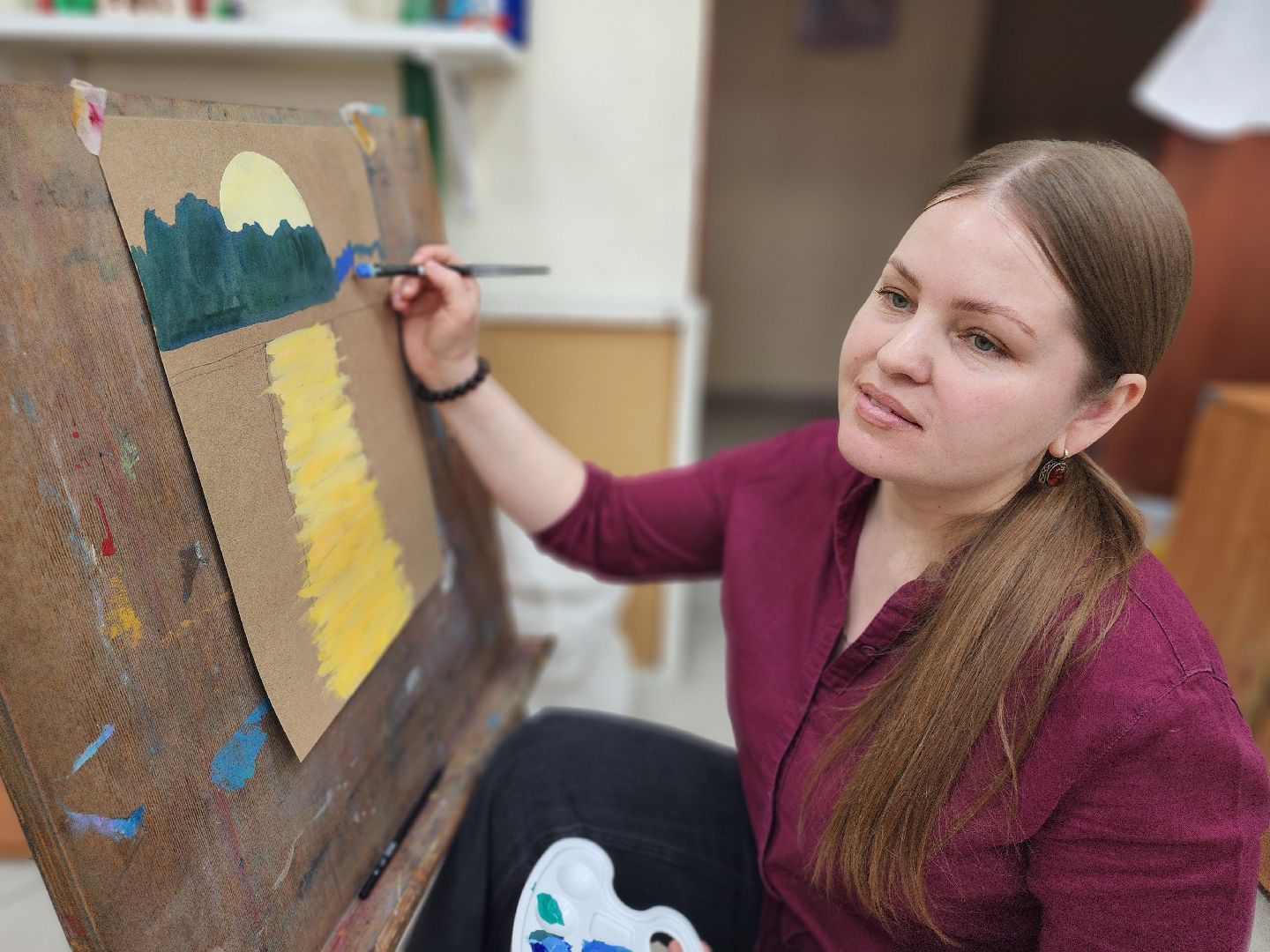 фрязино, семьи участников сво, арт-терапия, художники, мастер-класс,