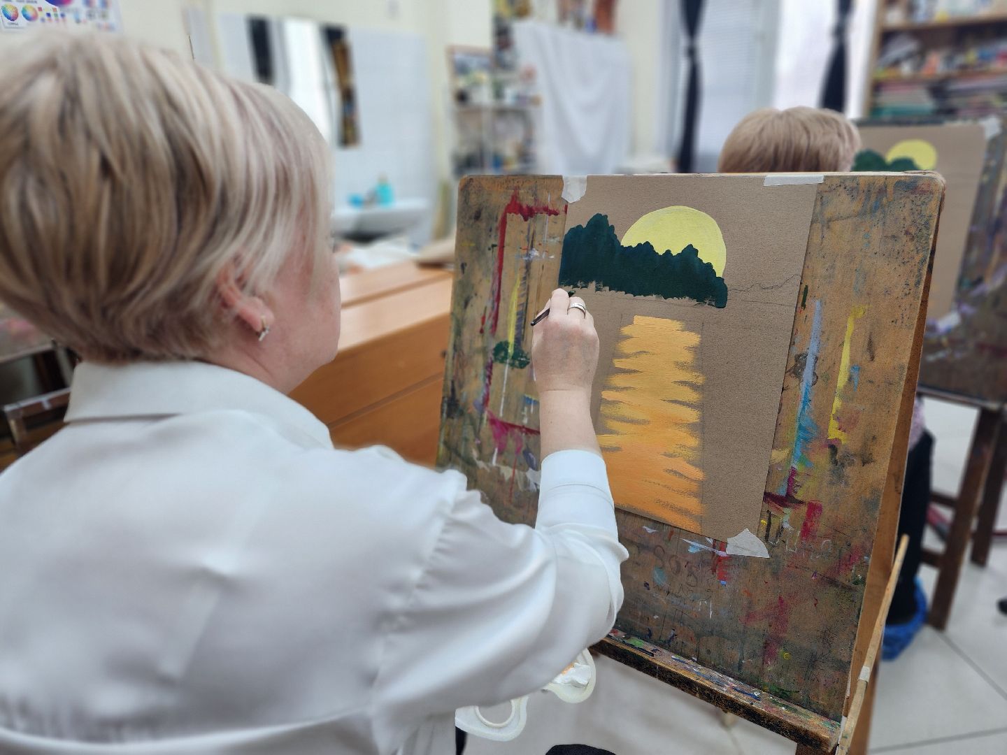 фрязино, семьи участников сво, арт-терапия, художники, мастер-класс,