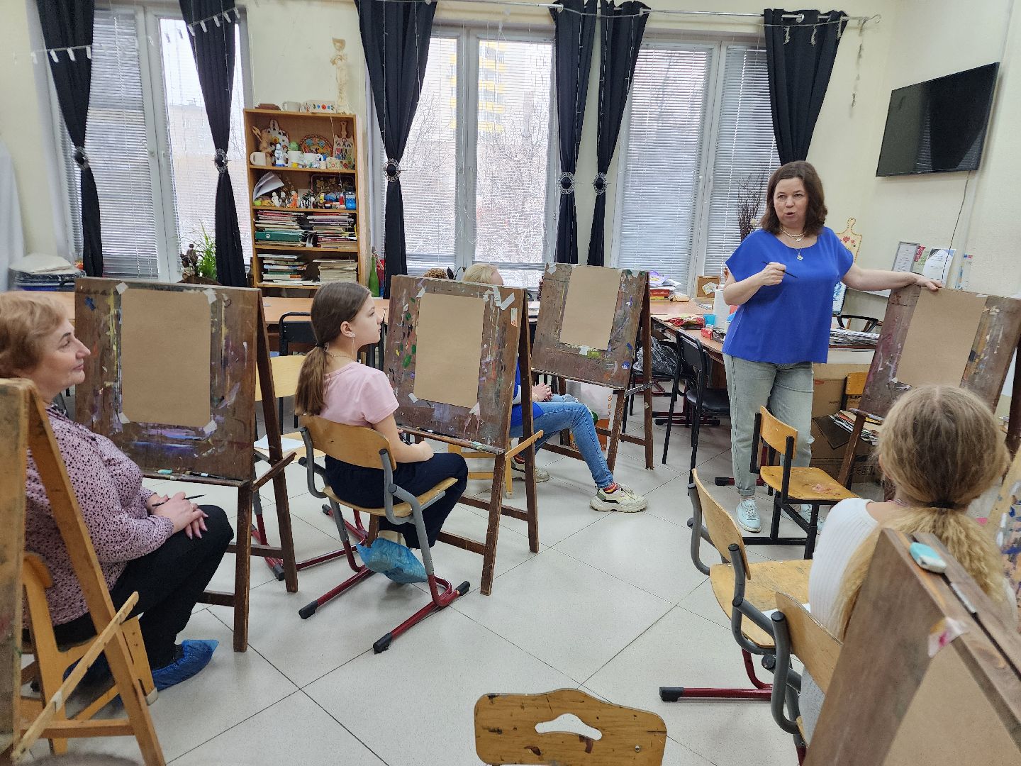 фрязино, семьи участников сво, арт-терапия, художники, мастер-класс,