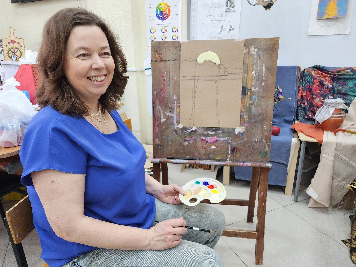 фрязино, семьи участников сво, арт-терапия, художники, мастер-класс,